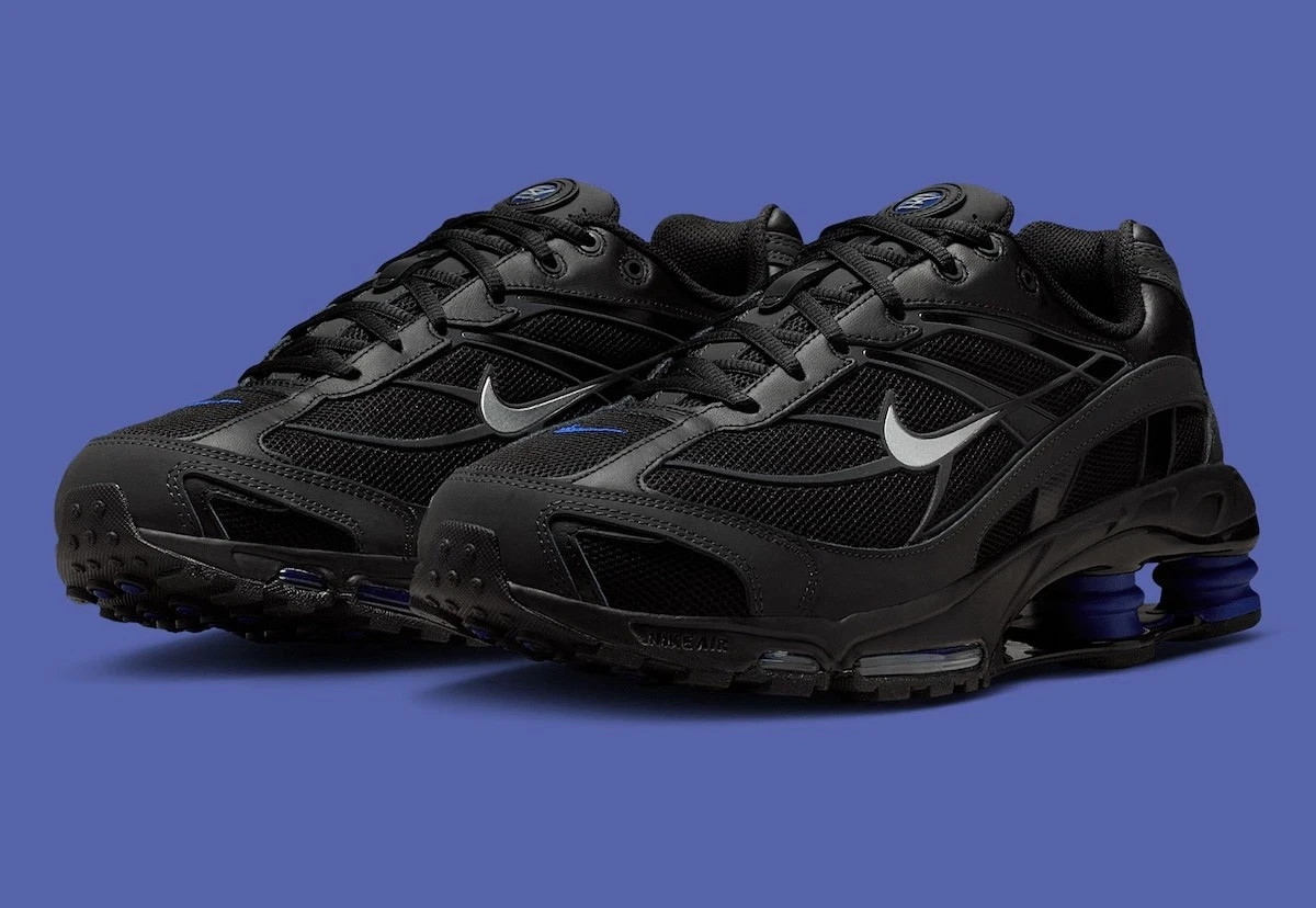 Nike Shox Ride 2 Black Metallic Silver Deep Royal Blue IM5999-010 Mens Size