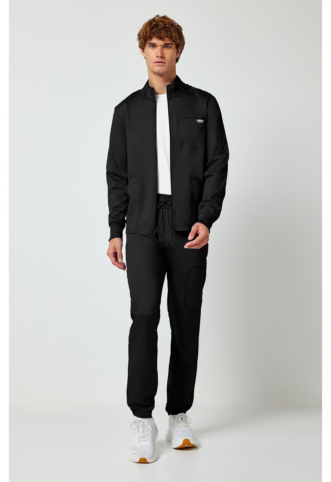 Cherokee Workwear Jacket WW320 BLK Black Revolution Men Zip Front Free Shipping