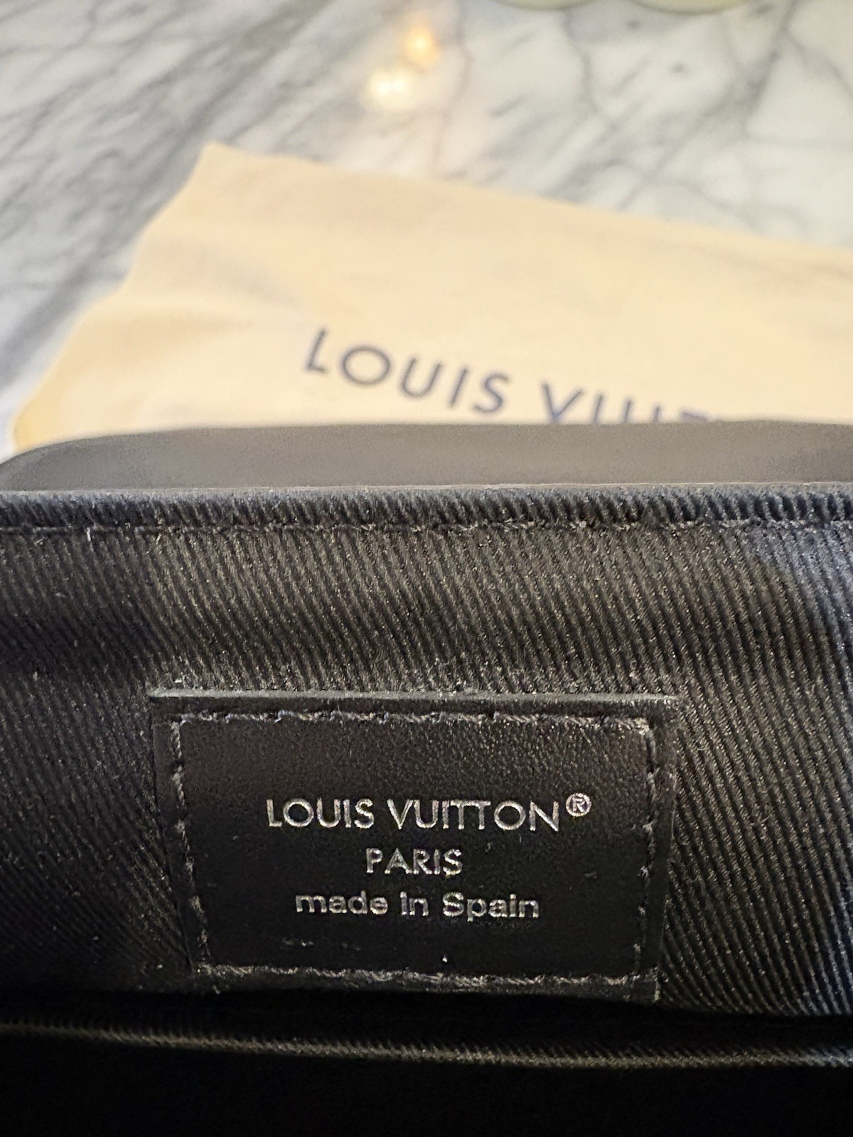 Louis Vuitton District PM Monogram Eclipse Black Messenger Bag w/ Dust Bag