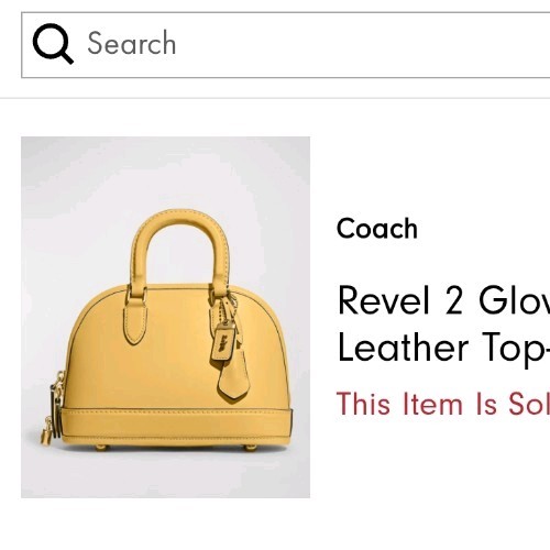 RARE COACH Revel 24 Glovetanned Leather 1941 Lock and Key!