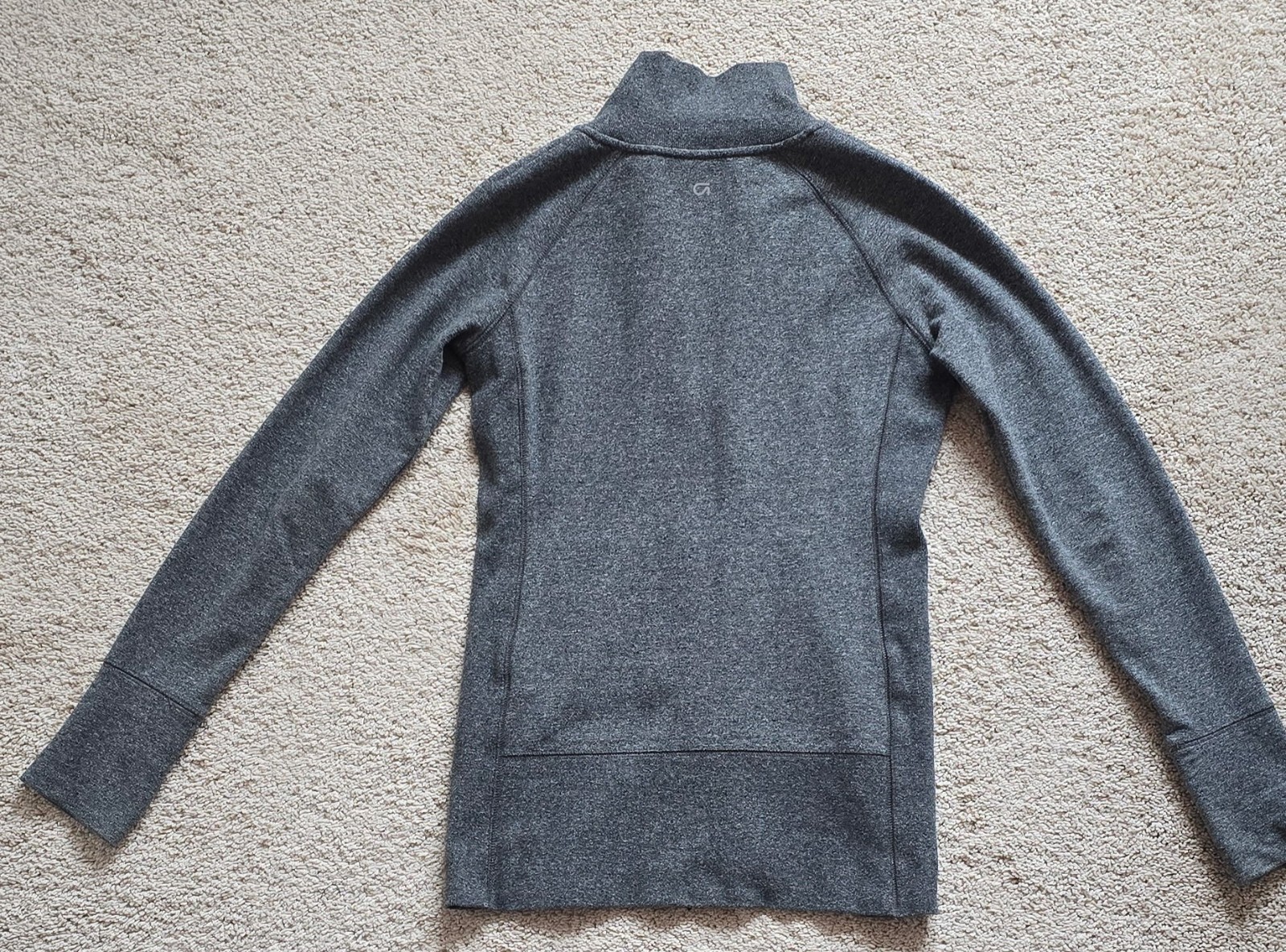 Gapfit Charcoal Grey yoga full zip up jacket size xs