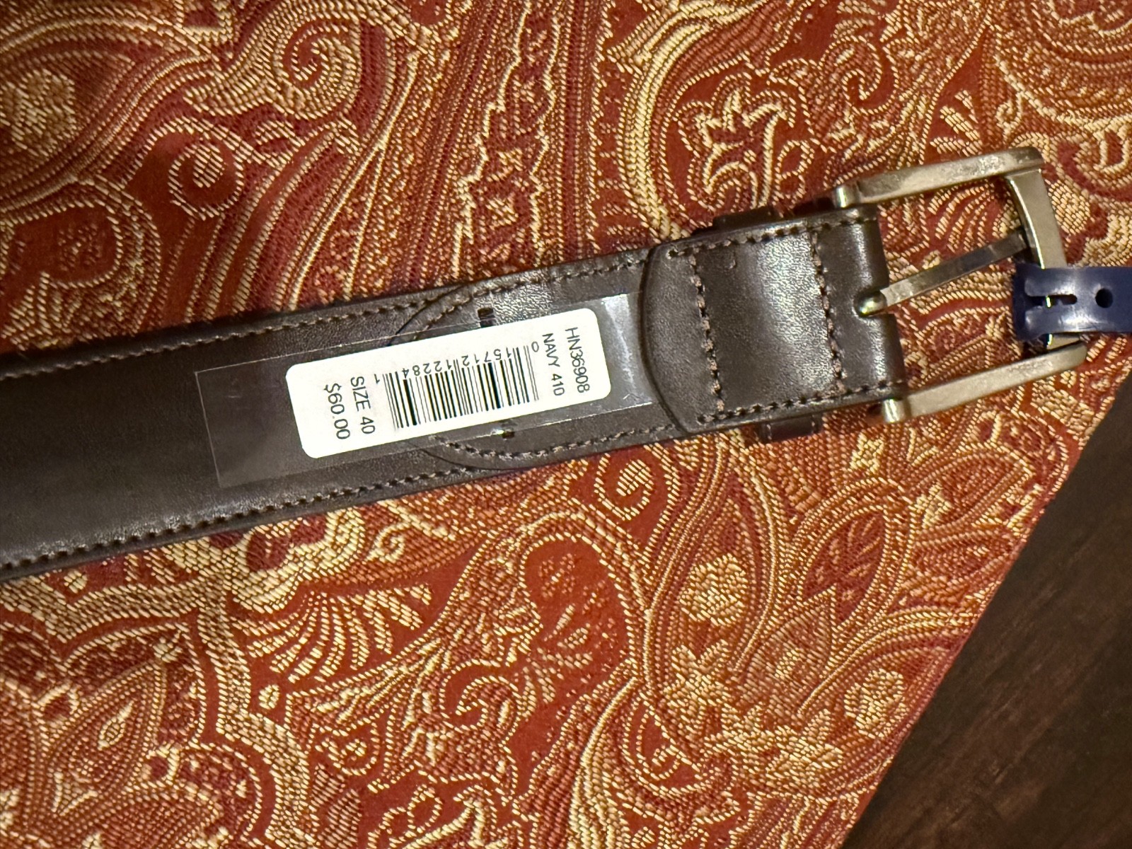 Penguin Men’s Size 40 Navy American Flag Belt MSRP $60