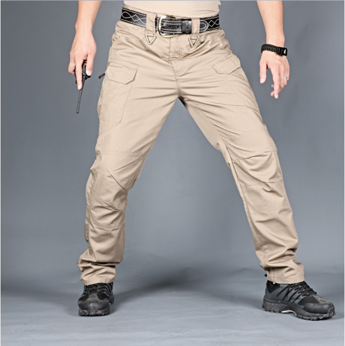 Mens Cargo Pants Work Combat Pants Outdoor Hiking Waterproof Trousers Tactical