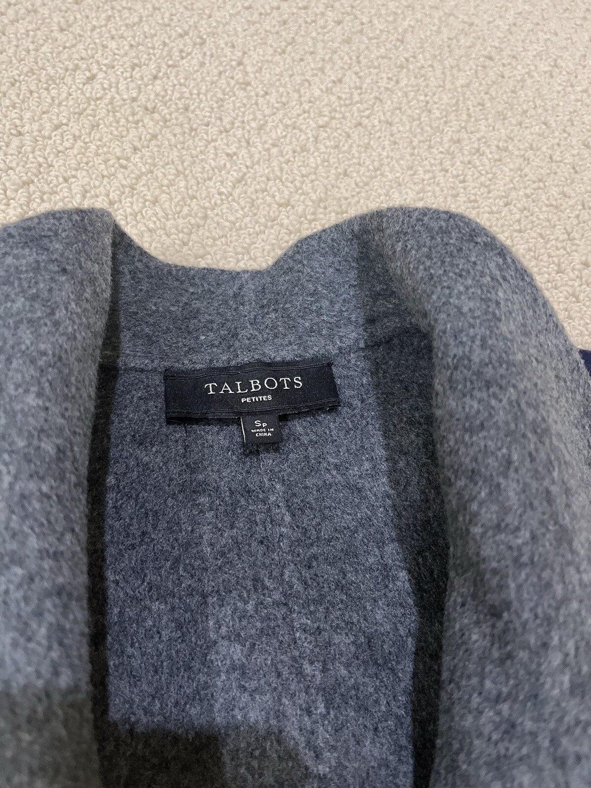 talbots women wool blazer size SP
