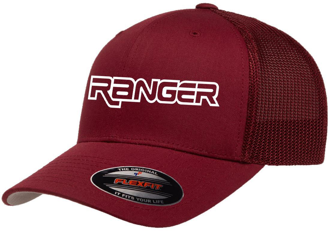 Ford Ranger Pickup Truck Logo Design Flexfit 6511 Trucker Hat Cap