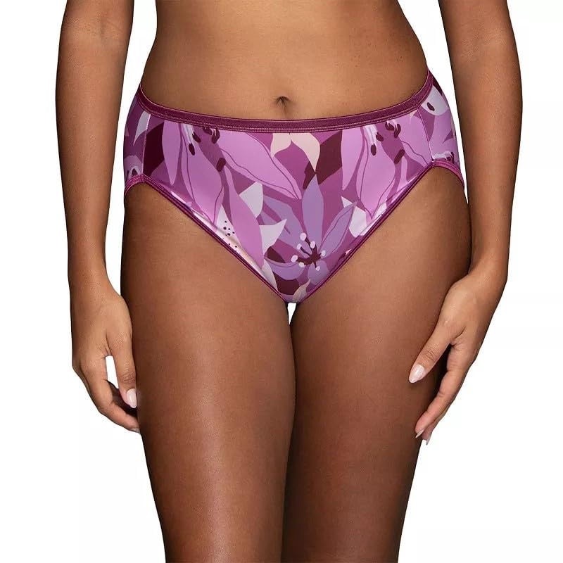 4 Pack Vanity Fair Illumination Hi-Cut Brief 13108 Native Lily Women Sz 7-10 NWT