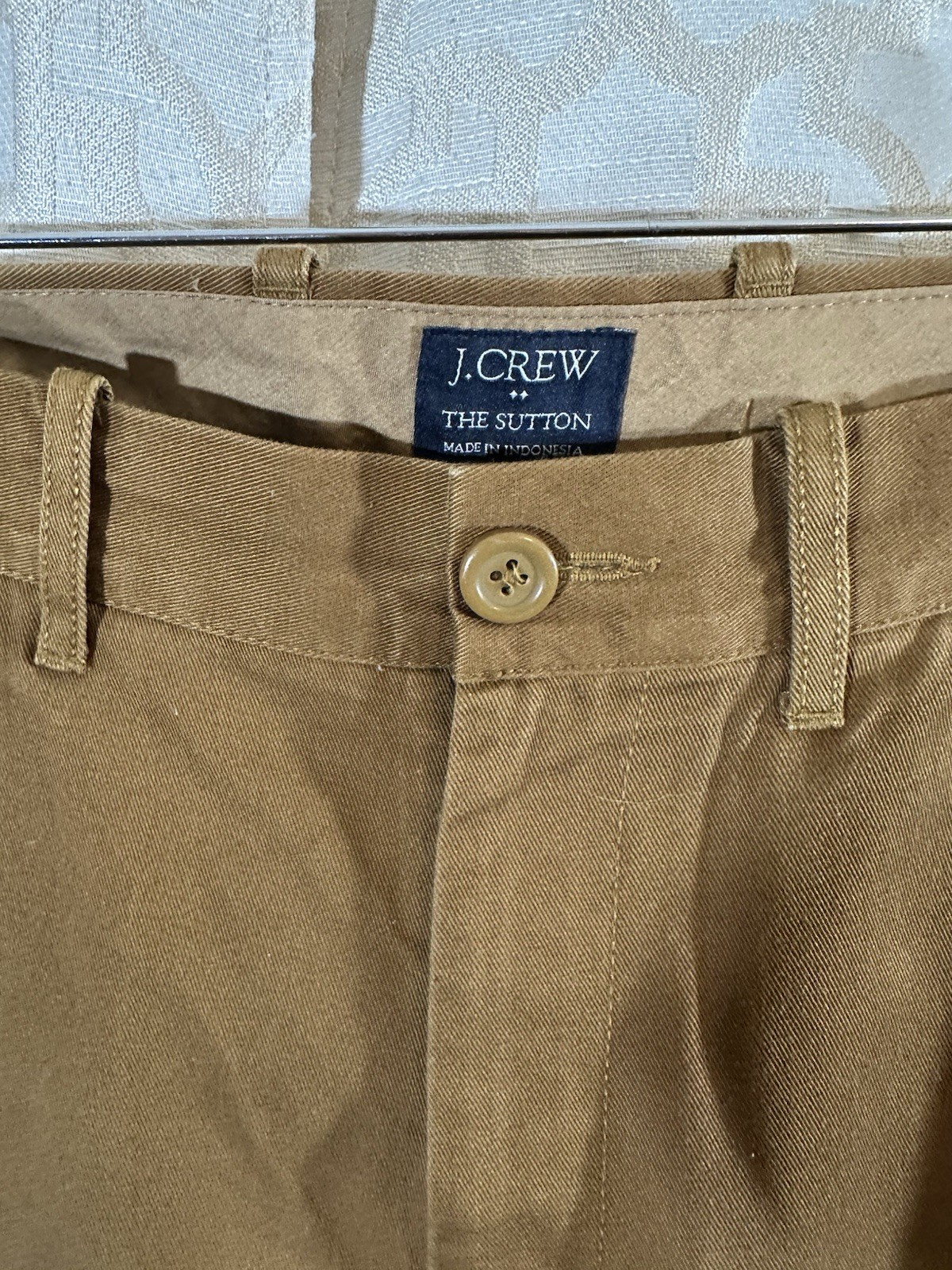 J Crew The Sutton Pant Men’s Brown Cotton Chino Straight Classic Size 30×32
