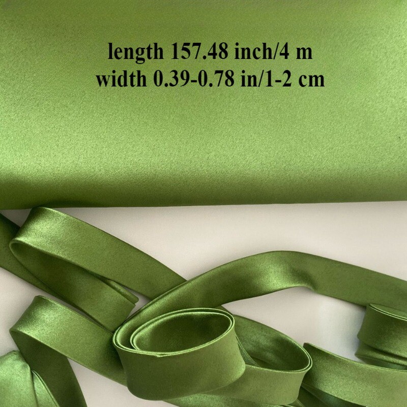 Satin Tie Back Lace Up Wedding Dress Strap Zipper Ribbon Replacement 157.48 Inch
