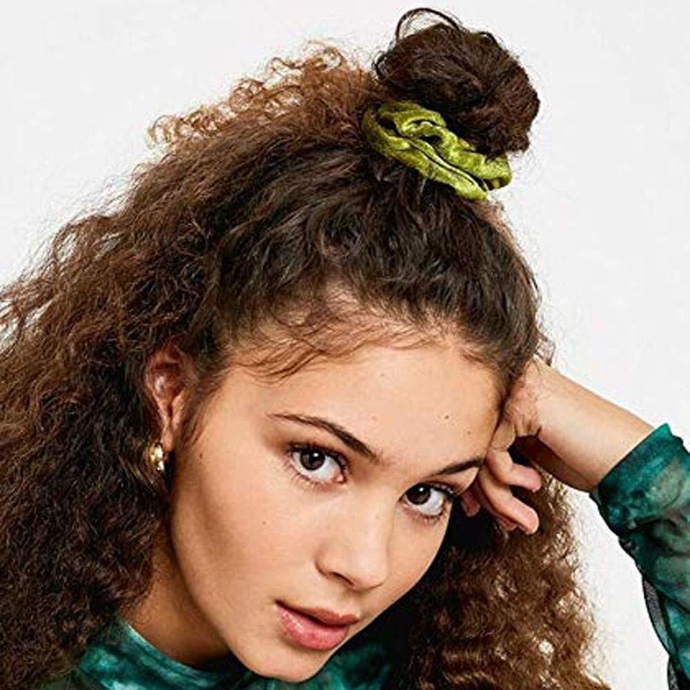 Lot Women Girl Hair Scrunchies Velvet Elastic Hair Bands Scrunchy Rope Ties