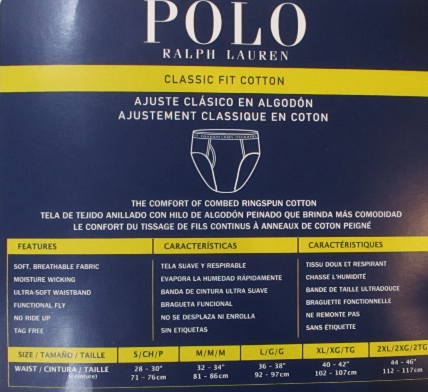 4 RALPH LAUREN POLO COTTON MID RISE BRIEFS SIZES S M L XL BLACK WHITE GRAY NWT