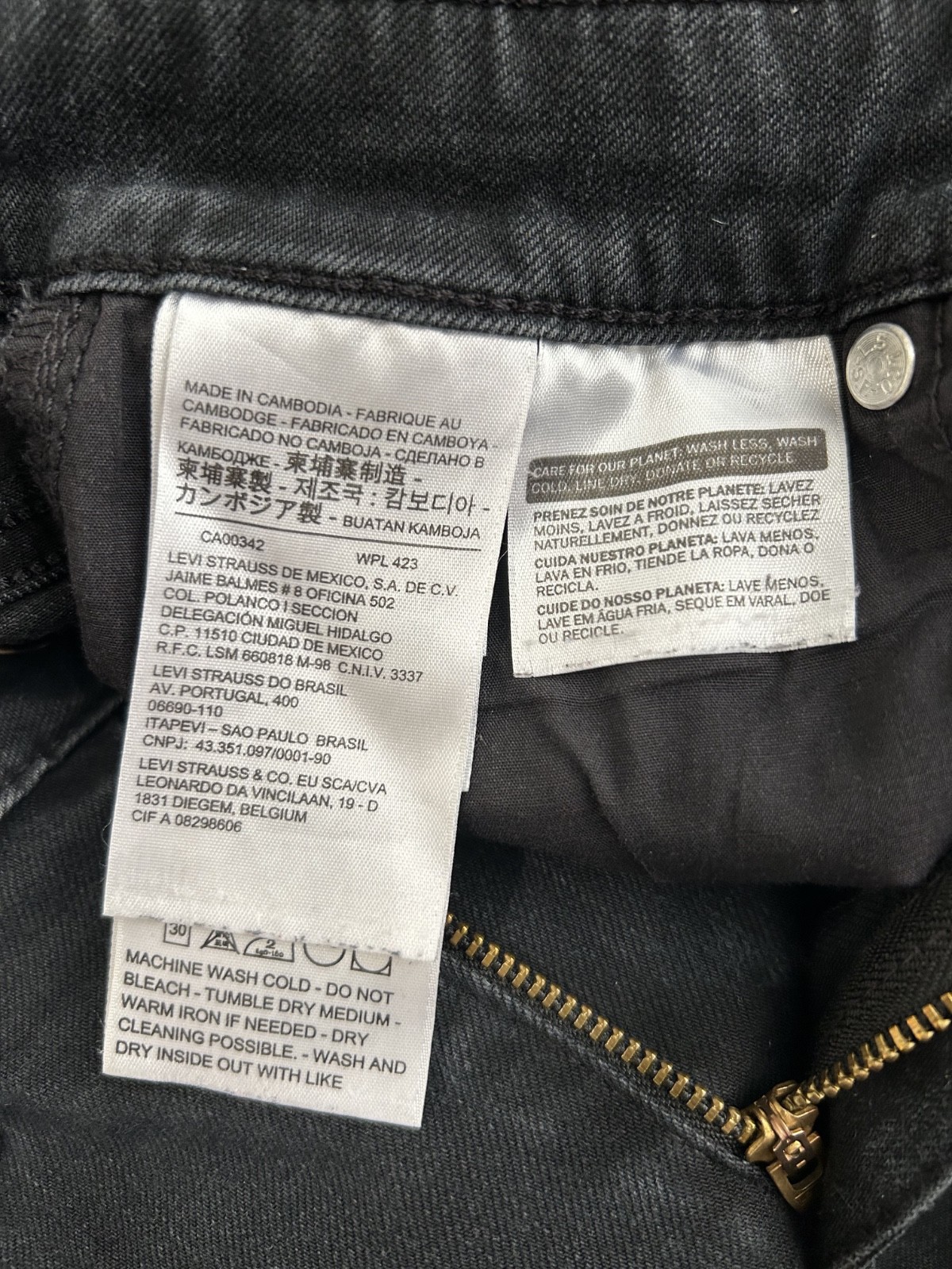 Levi’s Womens Jeans Skinny Fit Dark Grey Mid Waist Denim