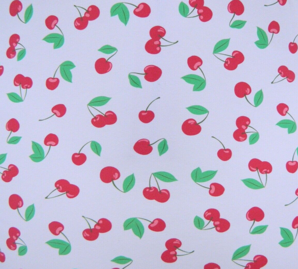 Aqua Swim White Cherries Flutter Sleeve 1-Piece Swimsuit NWT $98 Medium