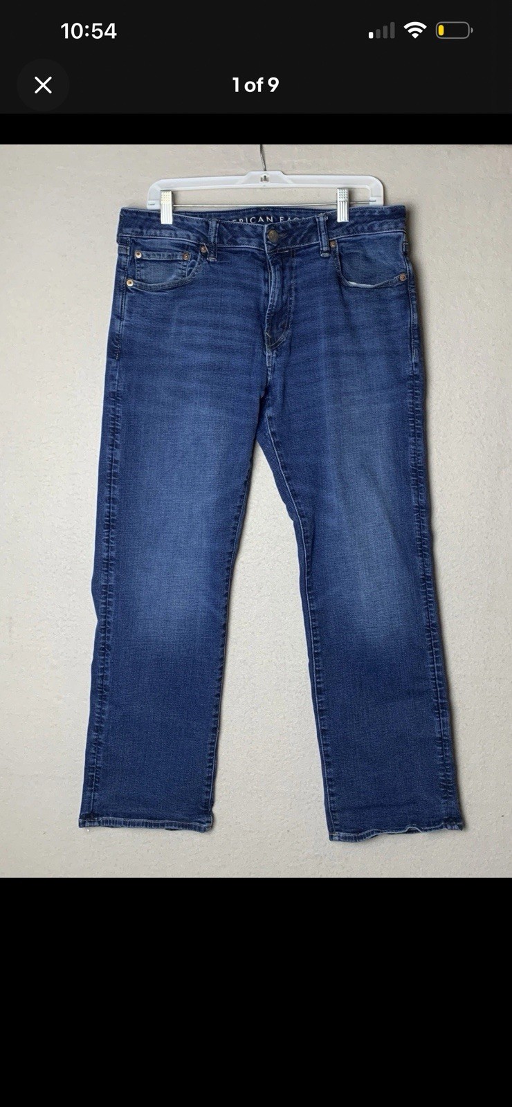 American Eagle Jeans Mens 34×32 (29) Blue Airflex Original Bootcut Cowboy