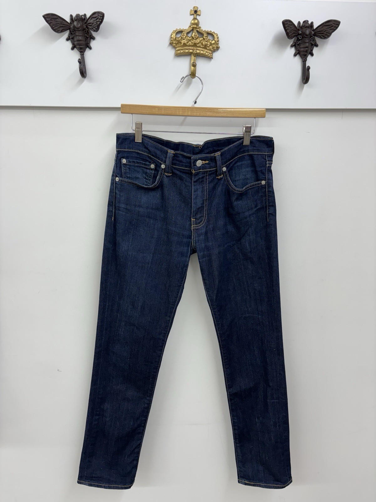 Levi’s 511 Denim Dark Wash Slim Fit Men’s Jeans Size 33×30