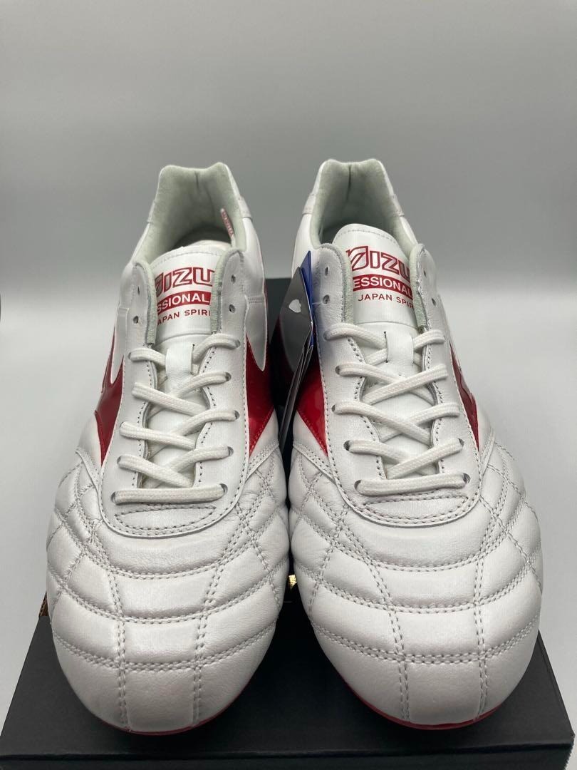 Mizuno Soccer Spike Cleats Morelia II JAPAN AG P1GA250360 White Red width;2E