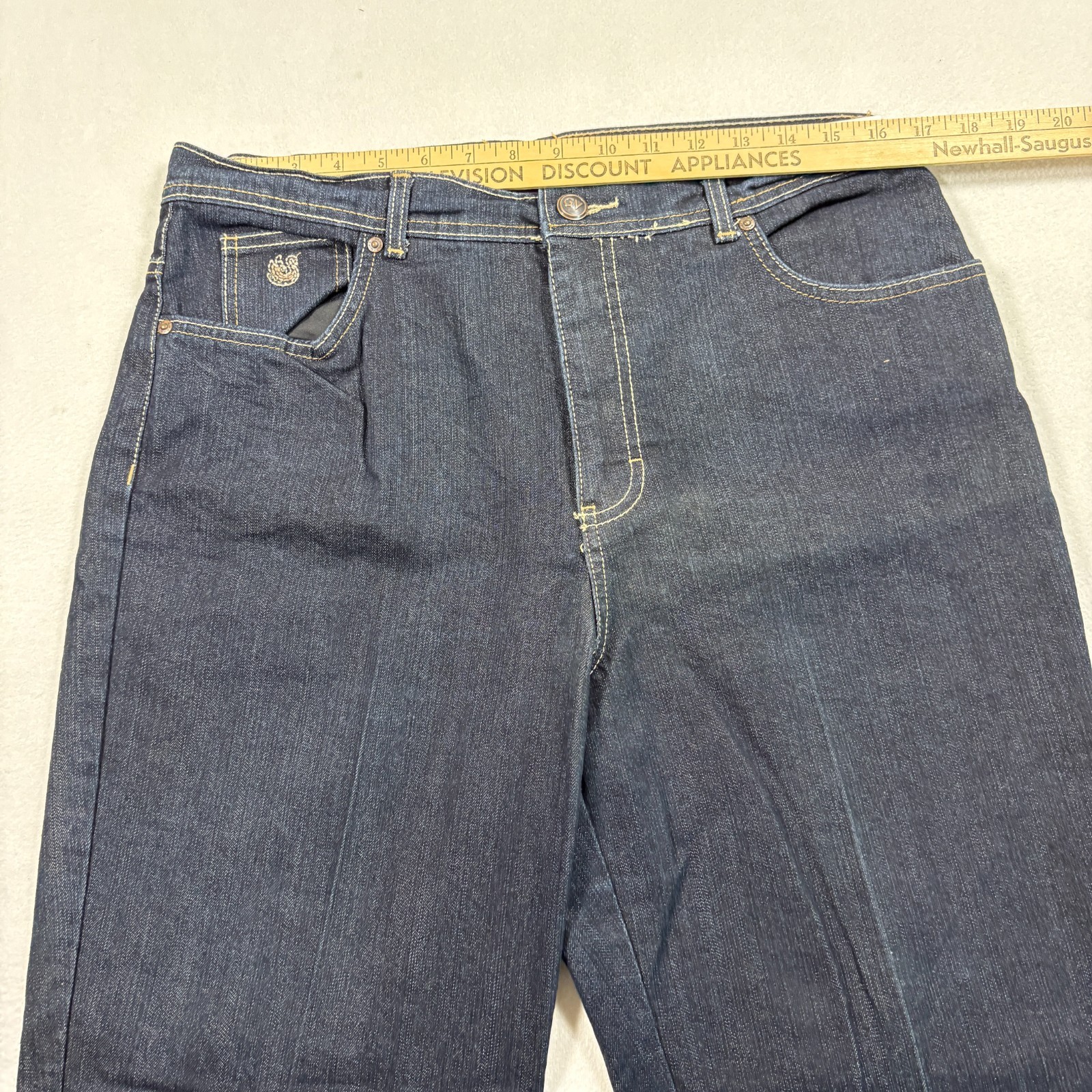Gloria Vanderbilt Womens Amanda Jeans Size 14 Dark Wash High Rise Denim Y2K