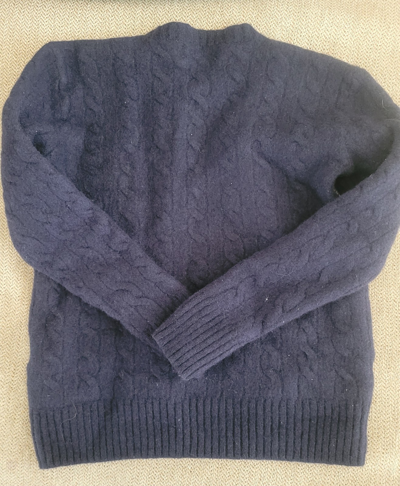POLO Ralph Lauren Kids 90% Wool and 10shmere Cable Knit Sweater XS preowned