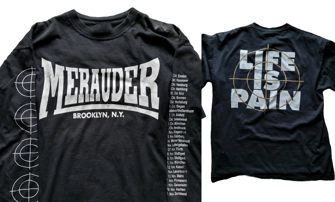 Merauder Life Is Pain Euro tour long sleeve Double Sided GE833