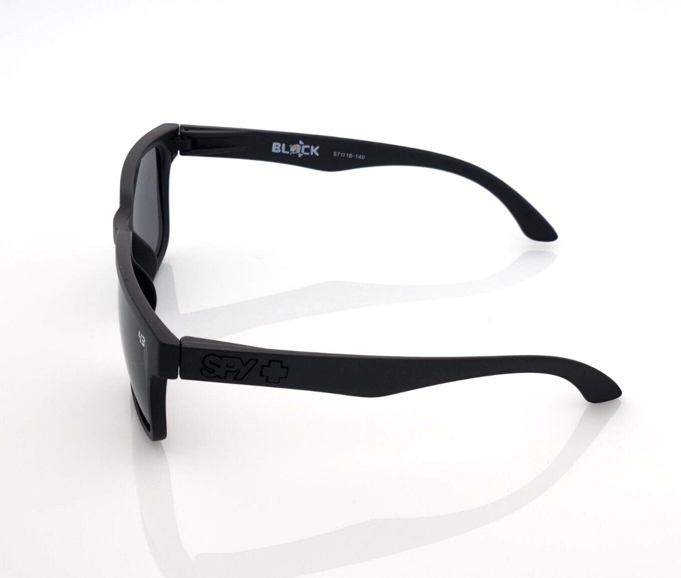 Blackout Spy Helm Promo Sunglasses Matte Black Dark Smoke Lens Black Logo S8
