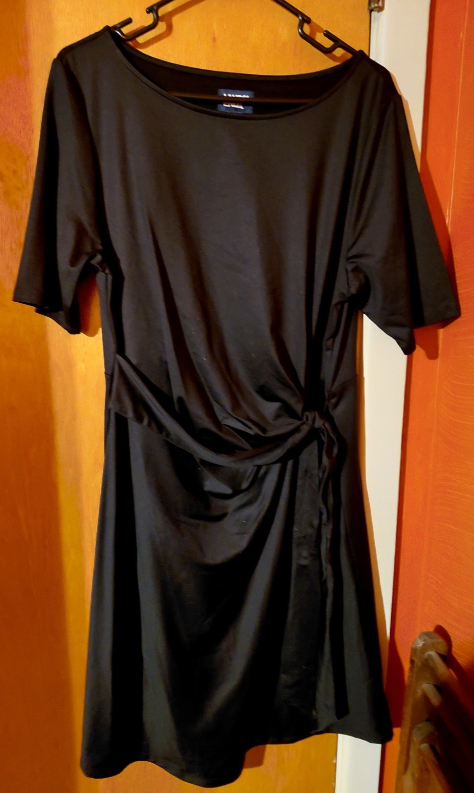 Lands End Black Dress 90% Nylon 10% Spandex
