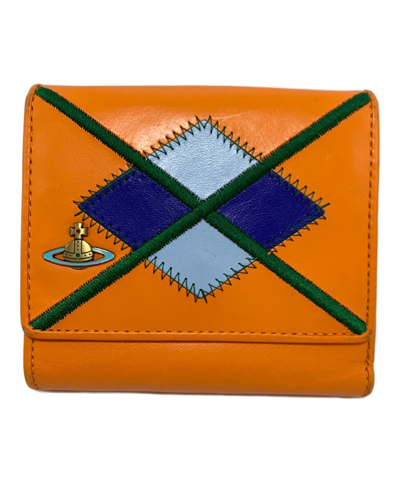 VIVIENNE WESTWOOD Wallet Orange Authentic From Japan