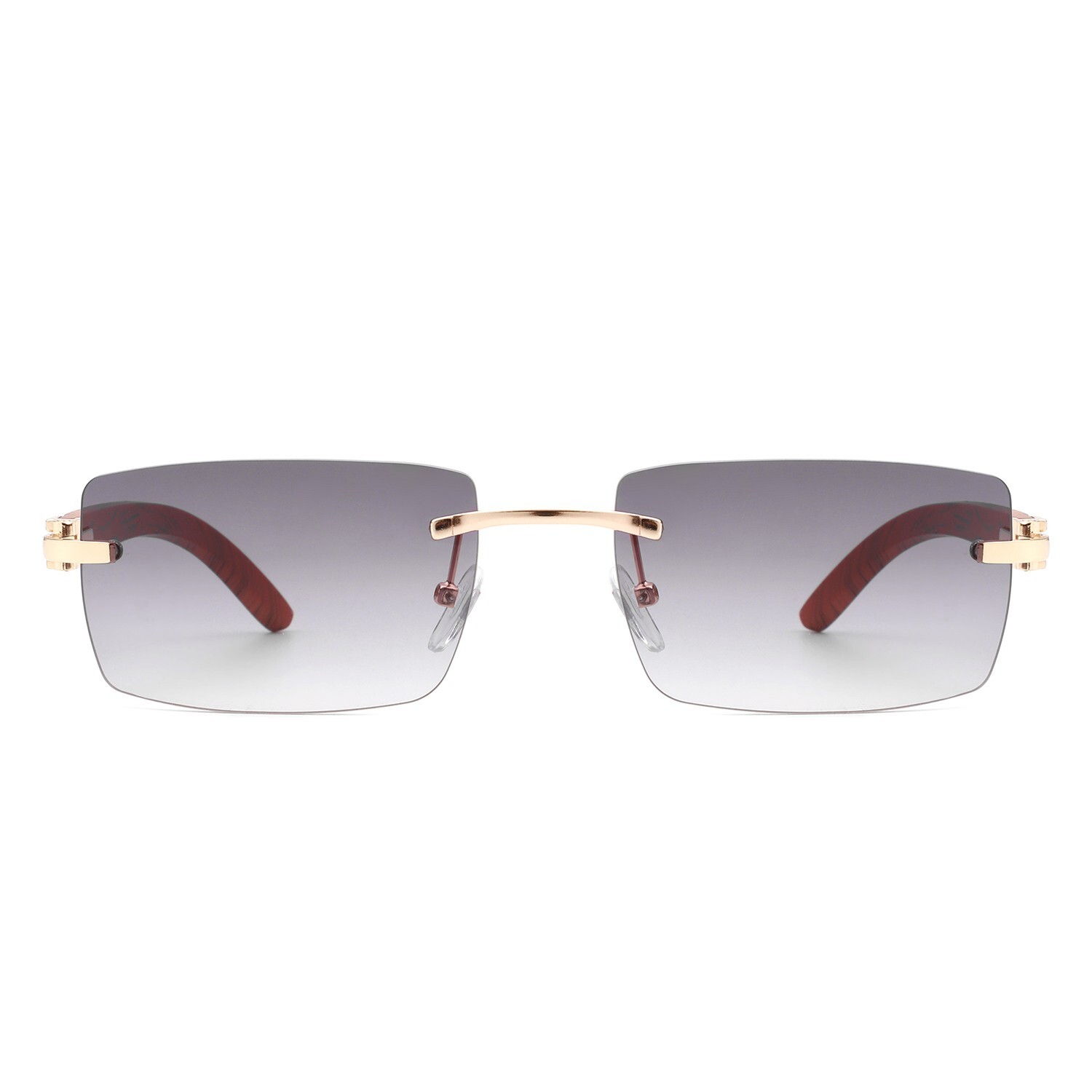 Rectangle Rimless Hip Hop Sunglasses Retro GAFAS Fashion Women Men Tinted SHADZ