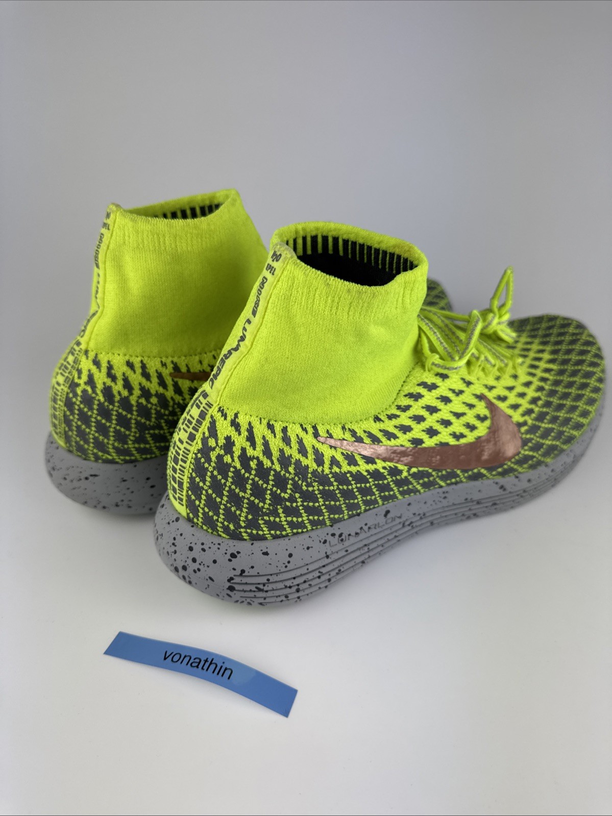 Nike LunarEpic Flyknit Shield Men’s Volt/Gray Sneaker 849664-700