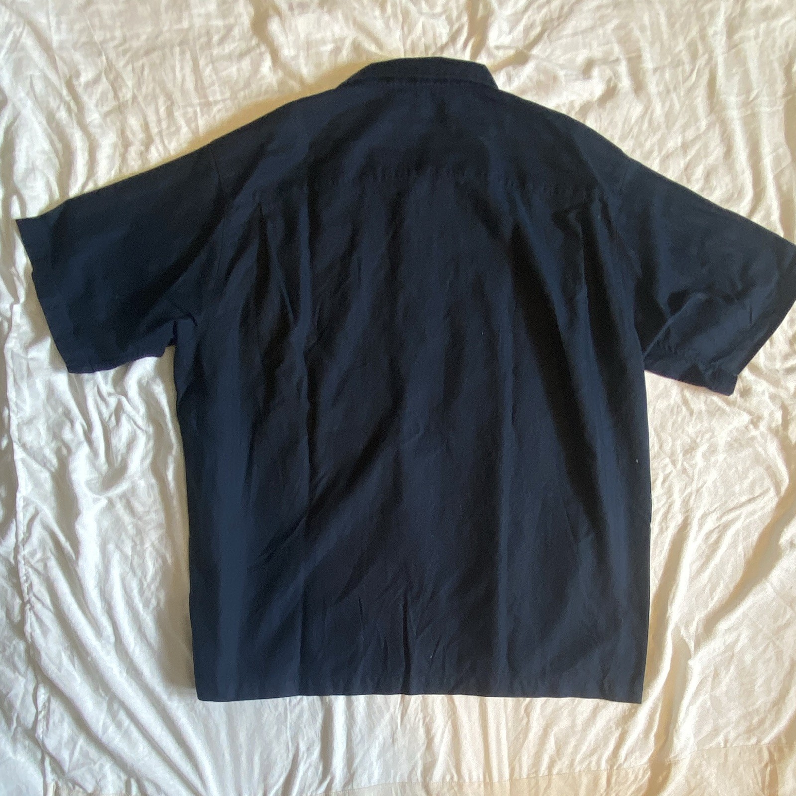 Daniel Cremieux Signature Collection Men’s Navy Solid Short Sleeve Button-Up XL