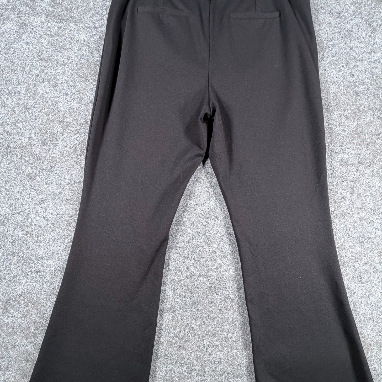 Chico’s So Slimming Ultra Flare Dress Pants Womens 15 Black Flat Front Classic