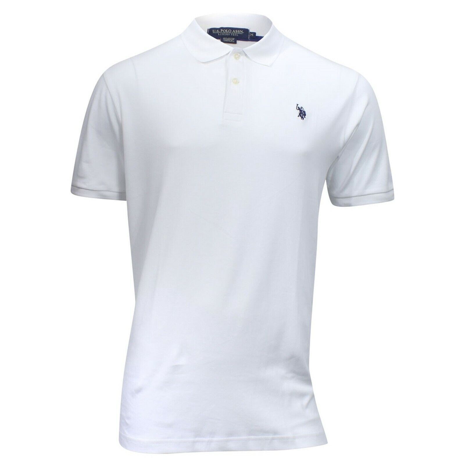 U.S. Polo Assn Interlock Polo Shirt White Men’s Size Medium-XL