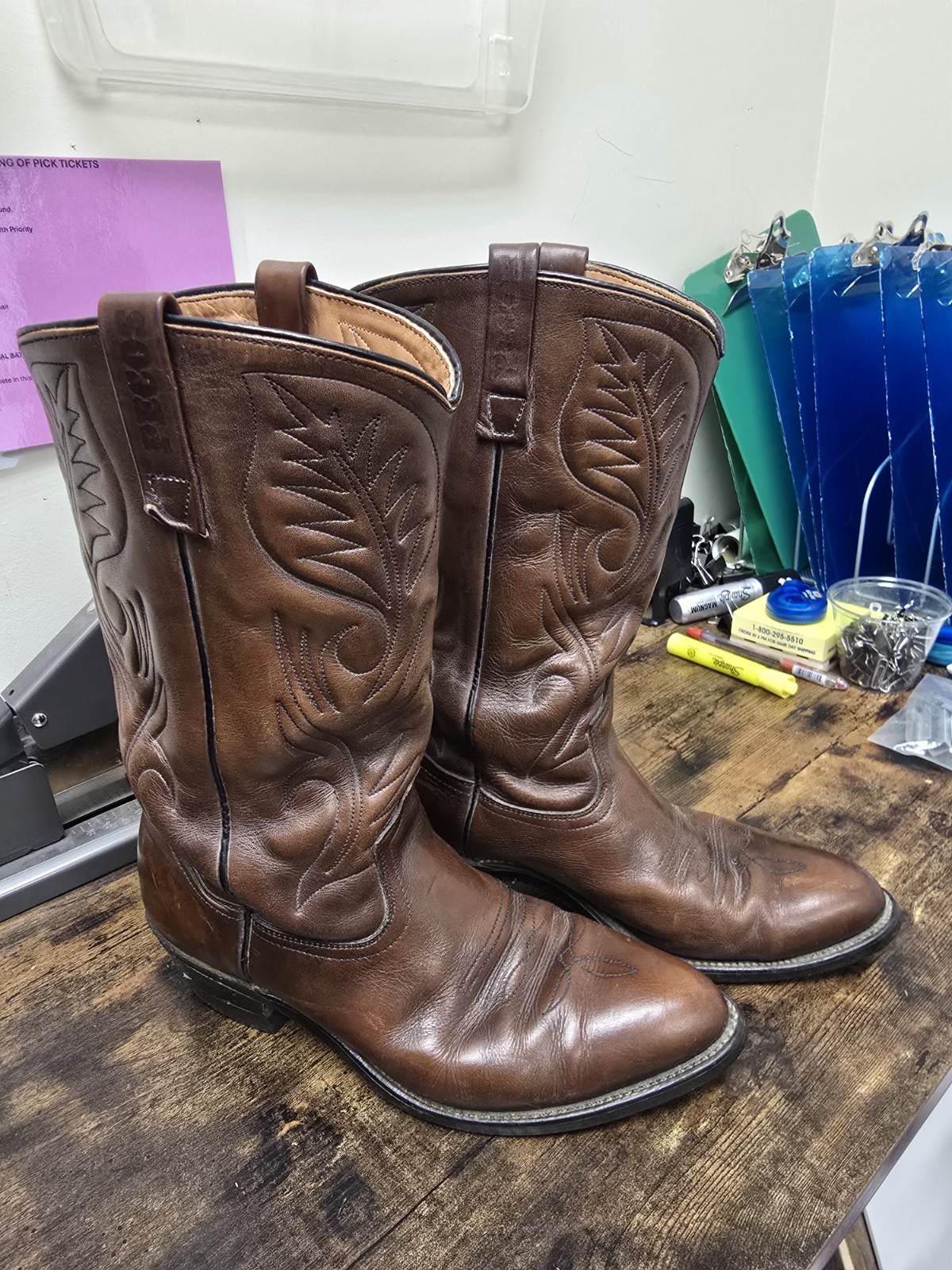 Vintage Red Wing Pecos 9801-1 Cowboy Boots Men’s Size 9