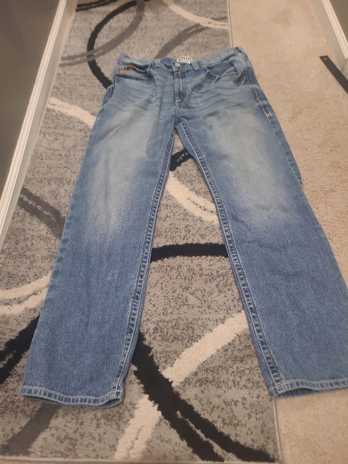 Ariat M2 Traditional Relaxed Boot Cut Jeans Mens 34×32 Med Wash Denim Shasta