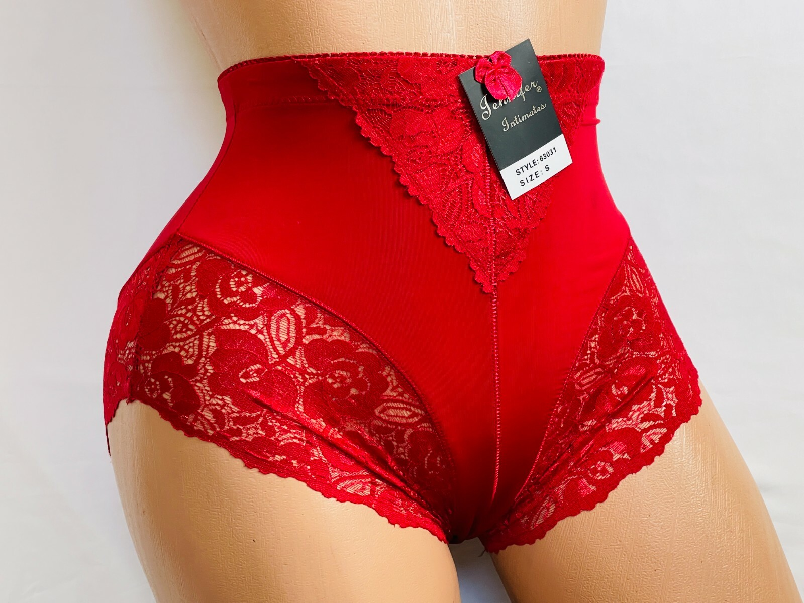 3-12 High Waisted Briefs Tummy Control Shaper Lace Bikini Panties 63031 S-5X LOT