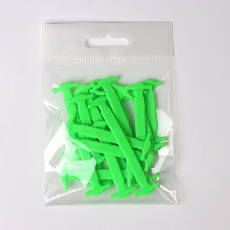 16/12PCS Silicone No Tie Shoelaces Elastic Stretch Shoe Laces for Kids Adults