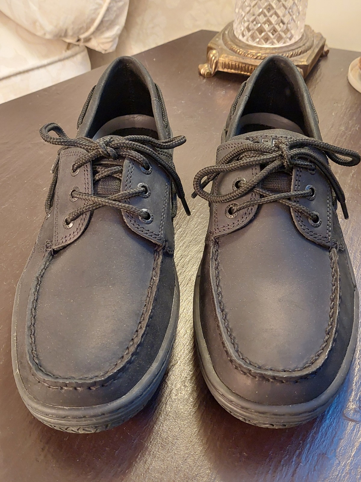 Sperry Men’s Billfish 3-Eye Black Leather Boat Shoe STS24997 Size 12 NEW! $115