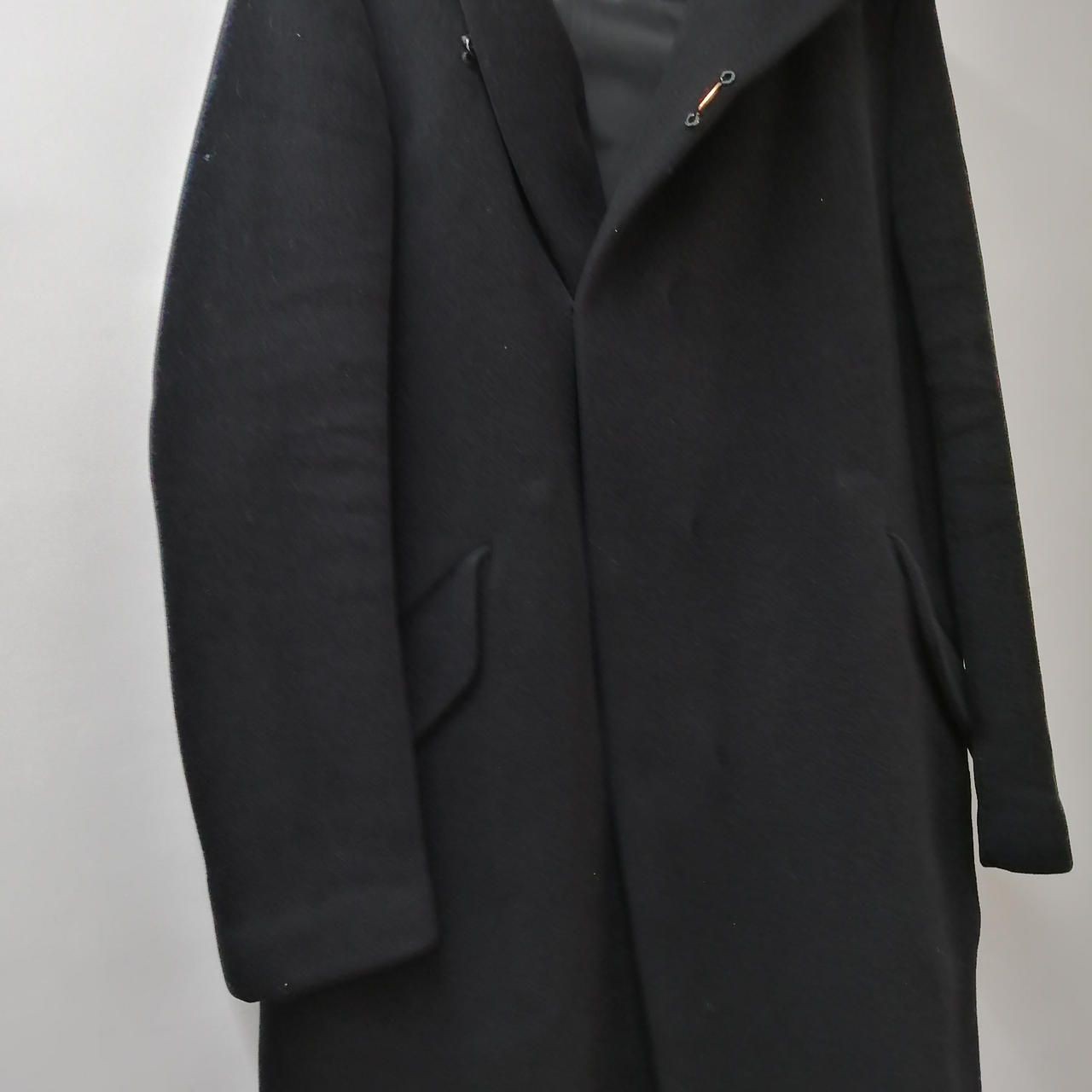 KAZUYUKI KUMAGAI ATTACHMENT Cashmere Blend Melton Coat 413063717 Ripped Used