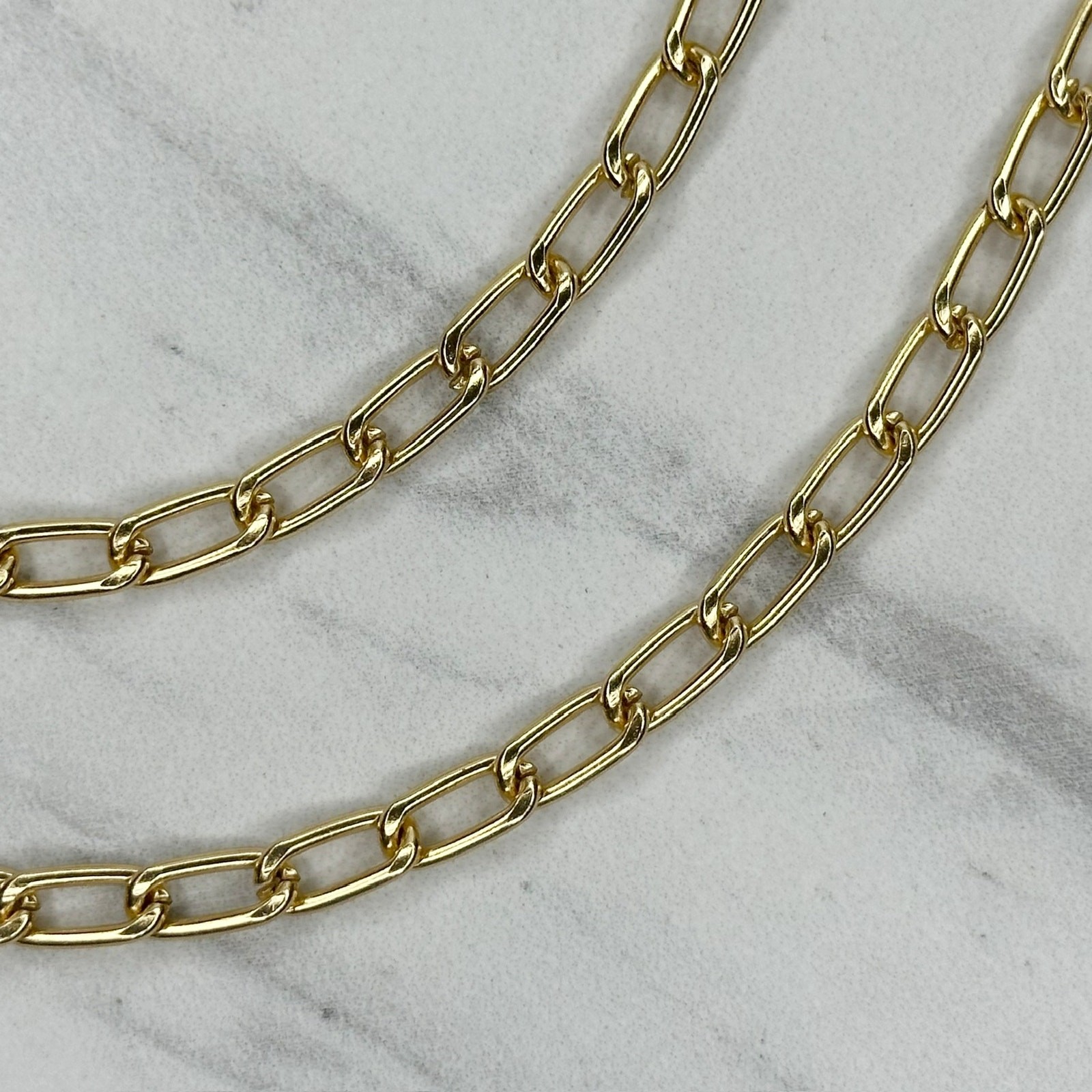 Gold Tone Chain Link Purse Handbag Bag Replacement Strap
