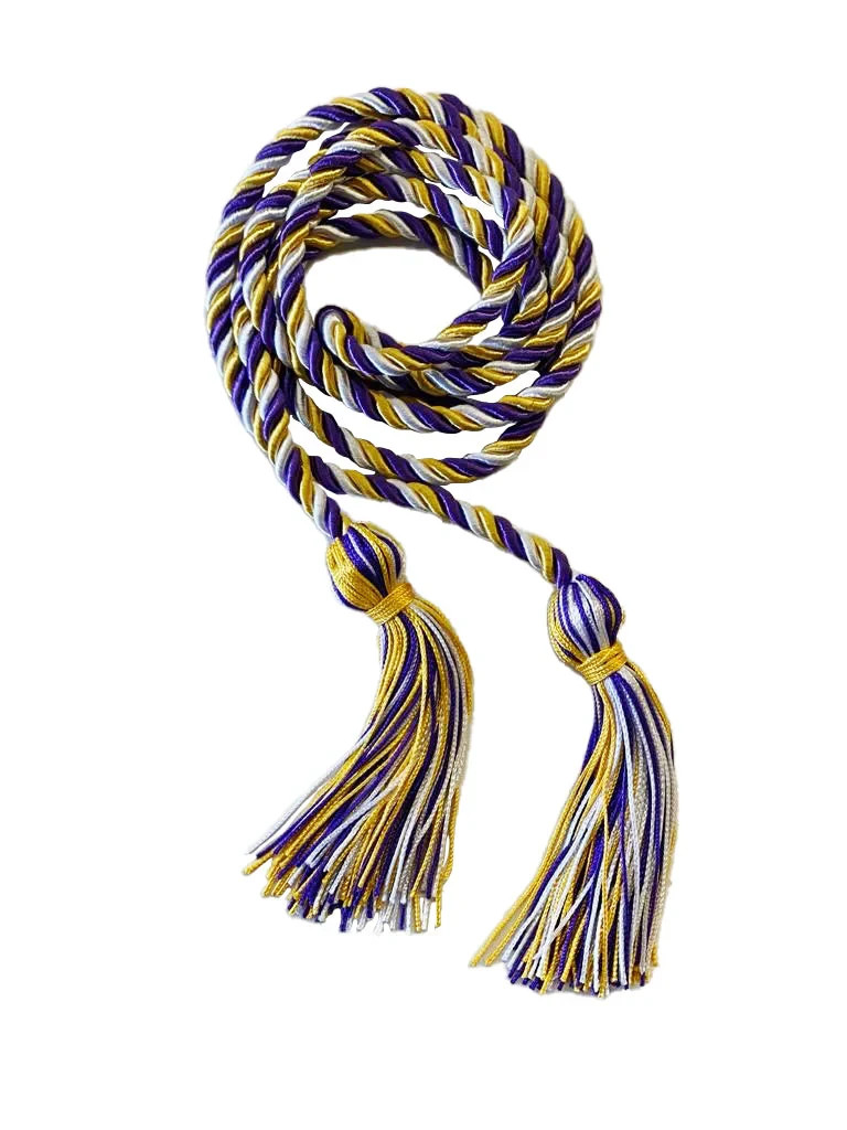 Triple Color Graduation Honor Cord – College & High School Honor Cords