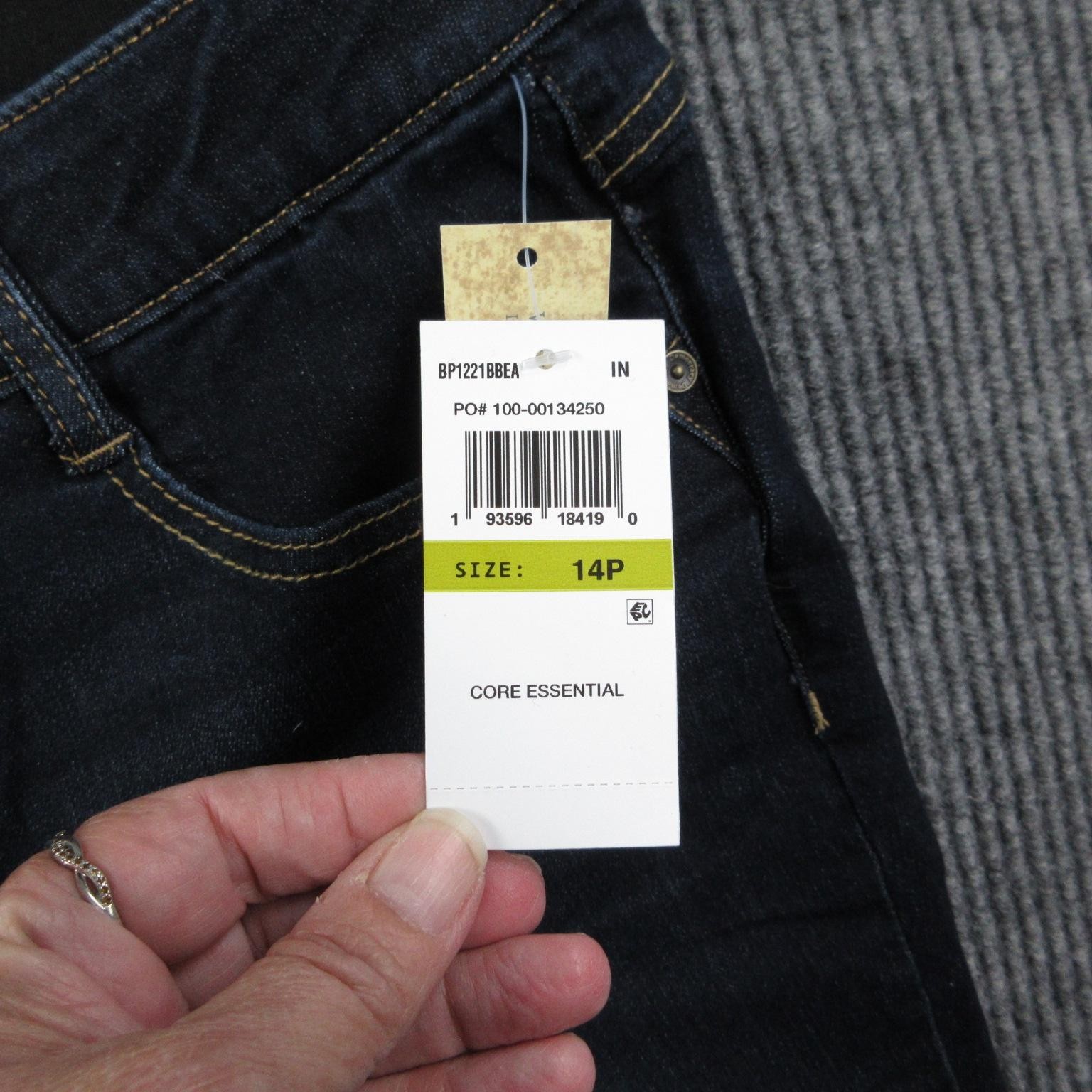 Democracy Jeans Womens 14P Blue Flared Mid Rise Ab’solution Stretch 33×29* NWT