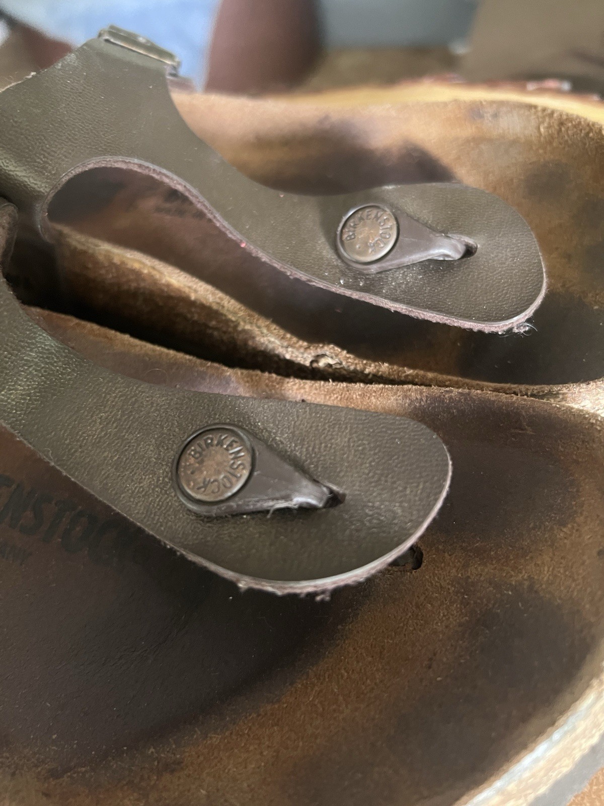 Birkenstock Gizeh Dark Brown Sandals Size 39 25mm Regular Wide Unisex Germany