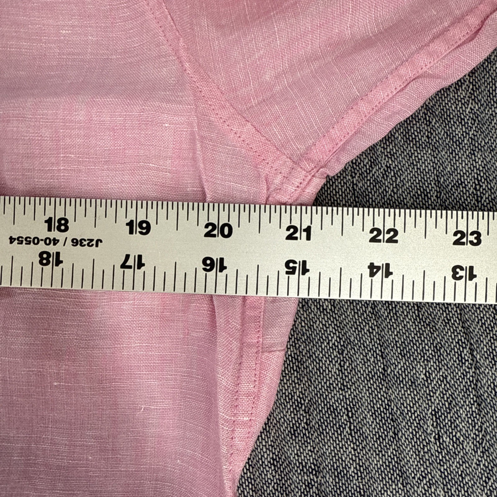 UNTUCKit Blush Pink Womens Long Sleeve Button Up Shirt 100% Linen – Size 14 NEW