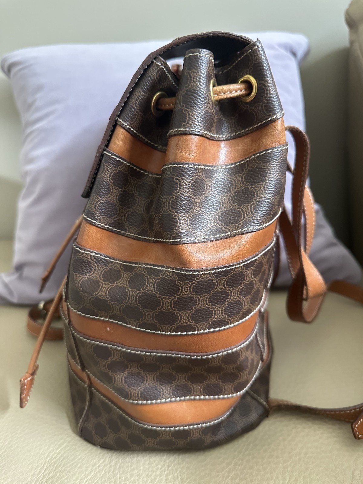 Authentic Celine Macadam Monogram Backpack