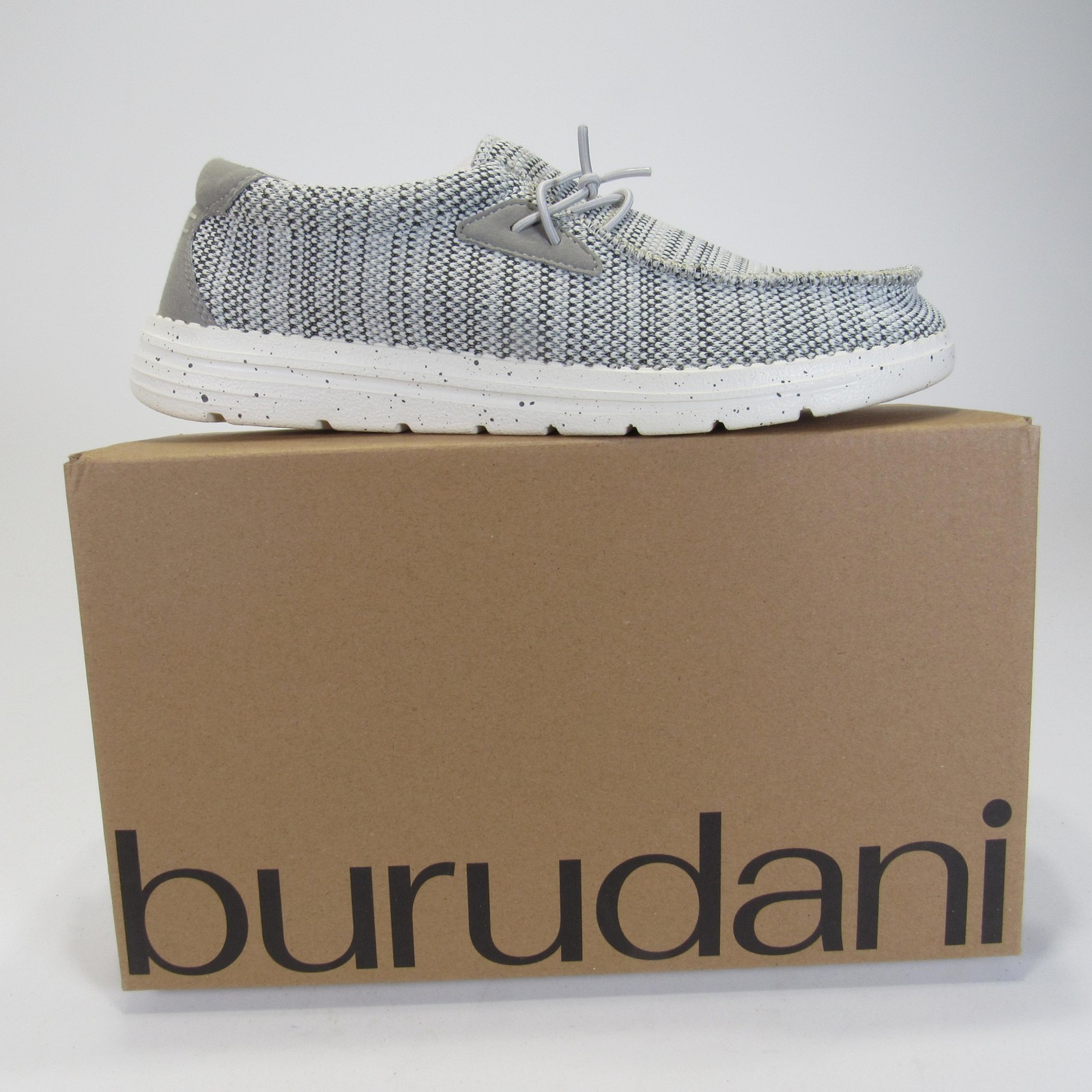 Burudani Shoes Mens Size 8.5 Knit Casual Lightweight Slip On Extra Laces