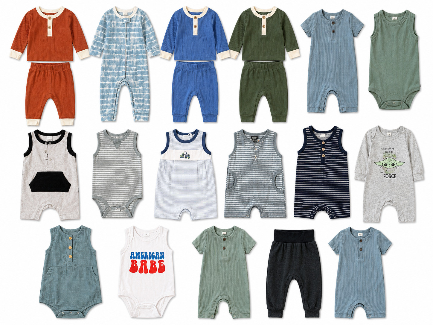 Baby Boy 6-9M Clothing Lot 17pc Little Bipsy Childhood Parade Kissy Kissy