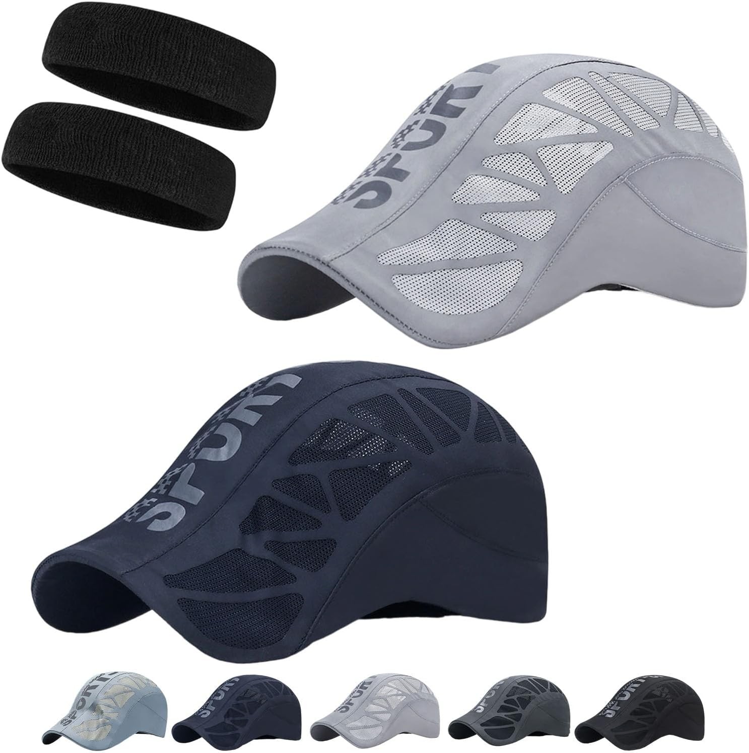 Men’s Outdoor Sport CapTennis Cycling Baseball Cap Breathable Quick Dry Mesh Hat