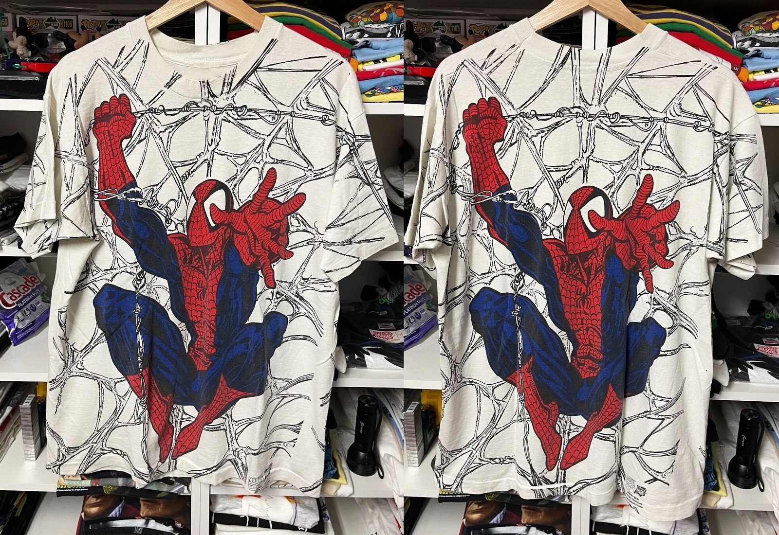 90s Spiderman Marvel All Over Print 1994 Venom X Mens T-Shirt 3D Reprint
