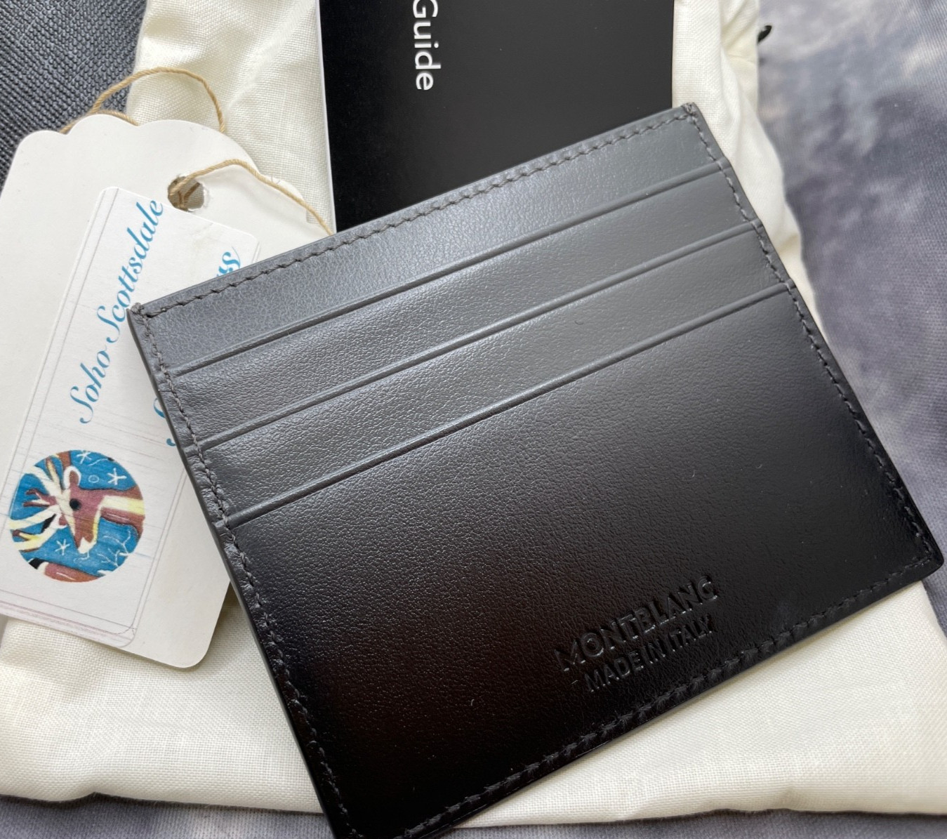 Montblanc Meisterstuck 131686 sfumato forged iron card holder
