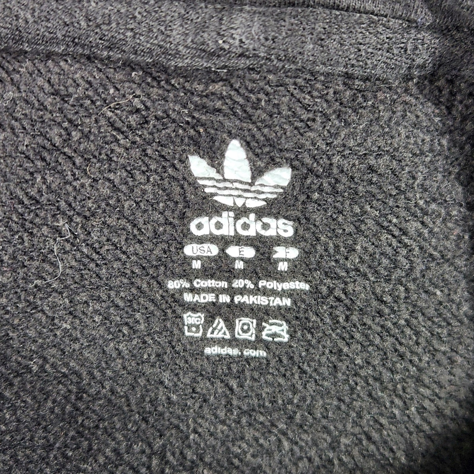 Adidas Portland Originals Hoodie Mens Medium Long Sleeve Black Atheltic Casual