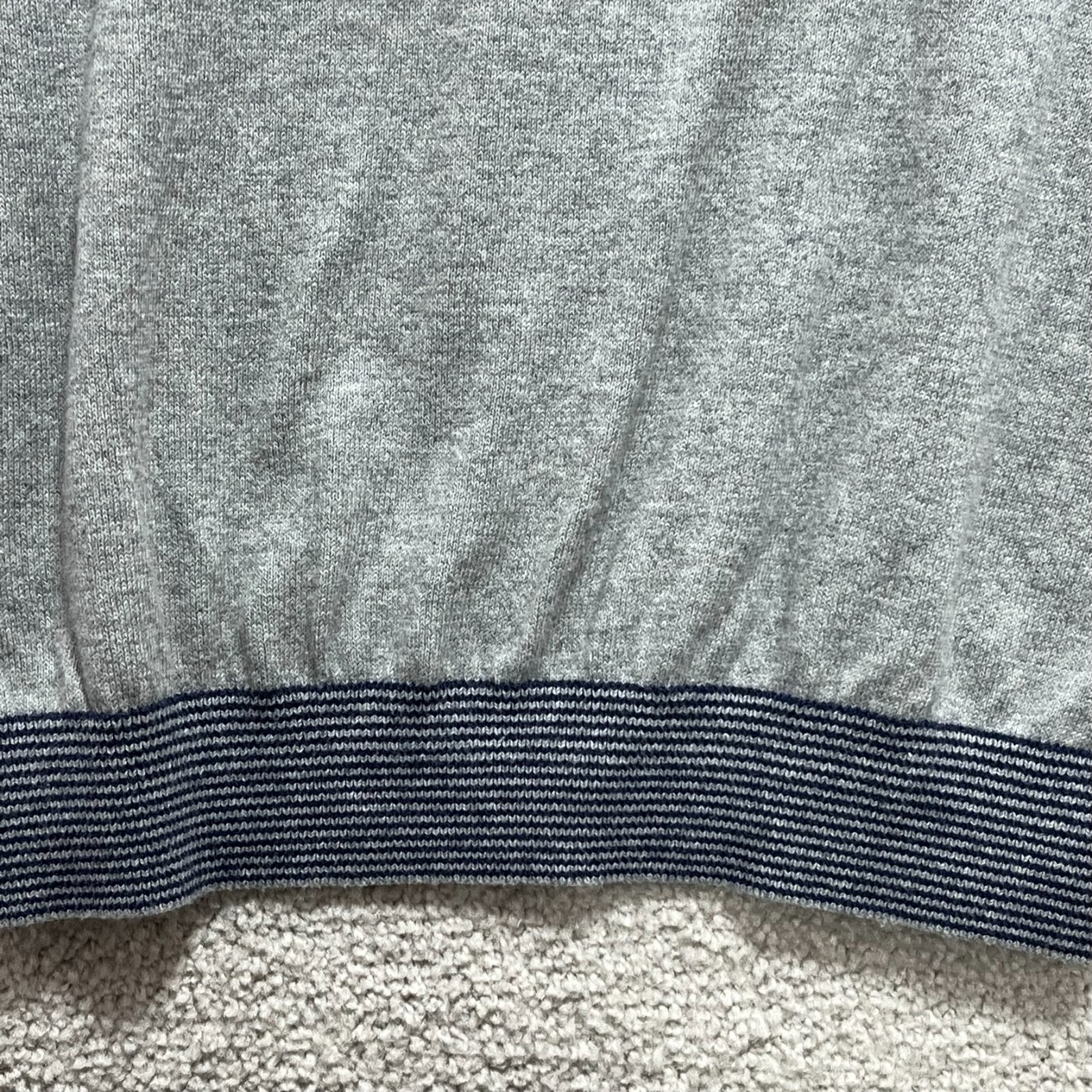 Timberland Sweater Men’s Small Gray Cashmere Blend Pullover Slim Fit Long Sleeve