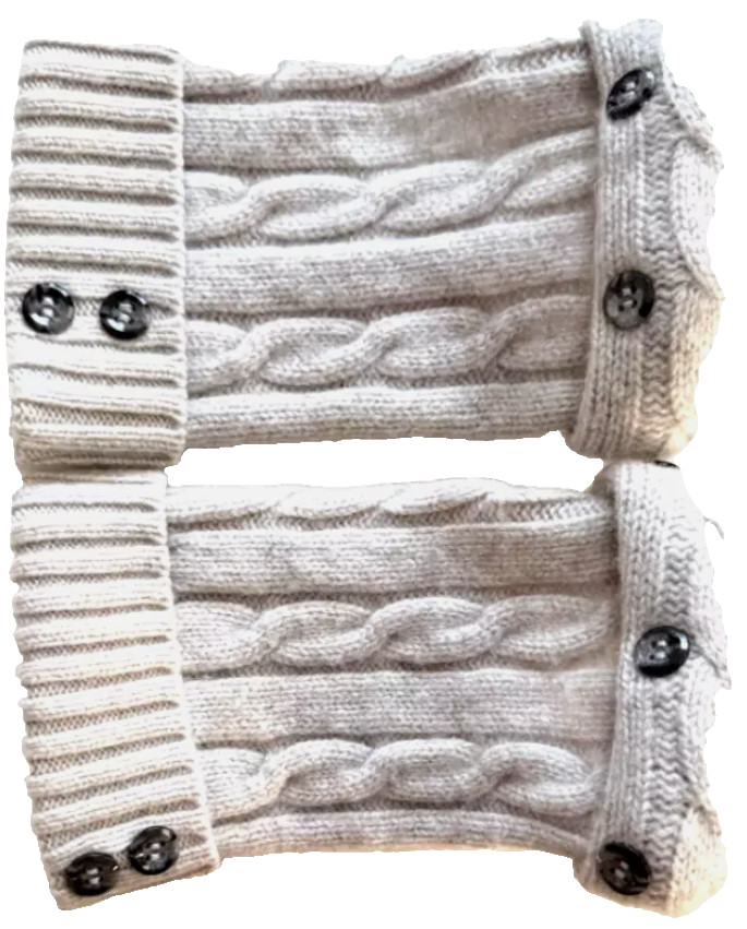 FINGERLESS GLOVES GRAY 100% CASHMERE ONE SIZE S – M – L SMALL – MEDIUM – LARGE